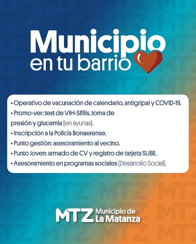 El Municipio de La Matanza continúa acercando servicios