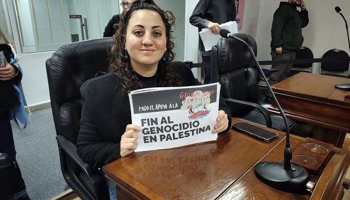 Landman MST (FIT Unidad) planteó solidaridad.