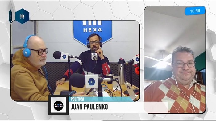 Campaña. Paulenko habló de política a días de las elecciones.