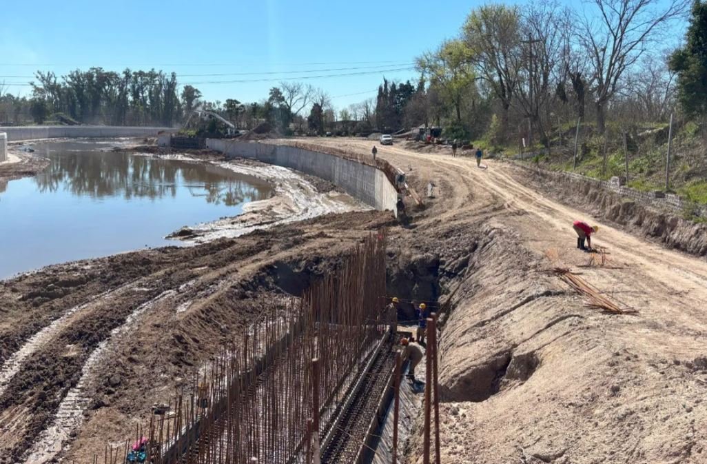 Así está la obra de readecuación del Río Luján para prevenir inundaciones