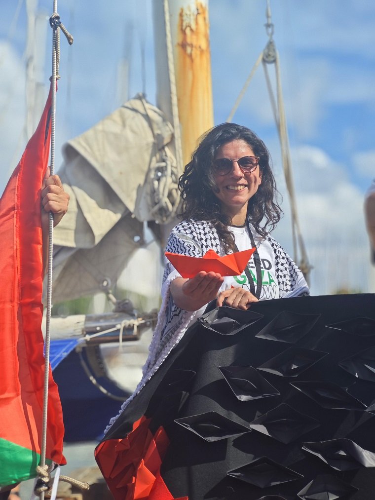 Libertad para Cele Fierro y la Flotilla Sumud Global.