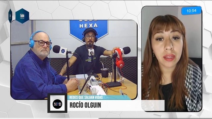 Rocío Olguín, integrante de Redes que Salvan Vidas.