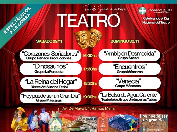 Teatro. Fin de semana de teatro en la Casa de Auxilio