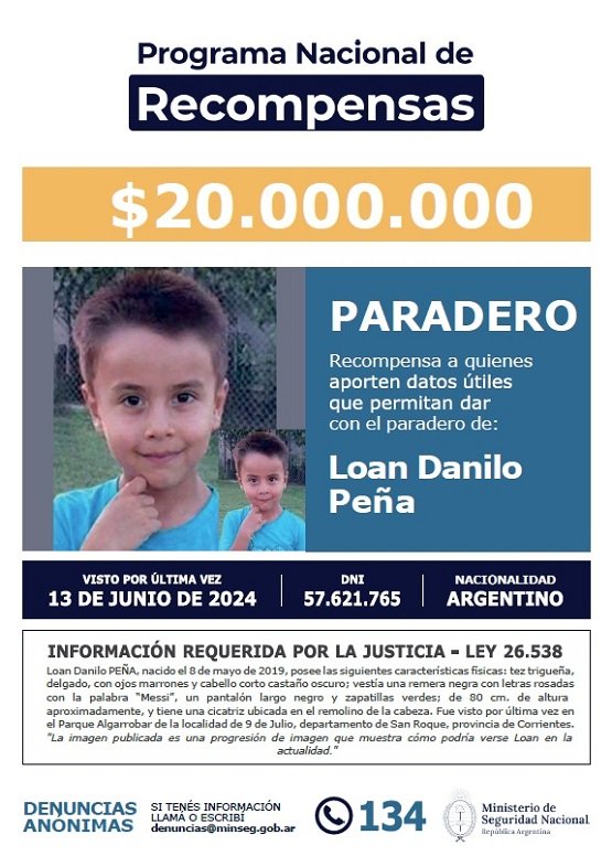 Datos. Aviso a la comunidad: incremento de recompensa.