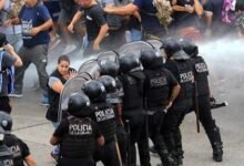 Protocolo Antipiquetes: represión, heridos.