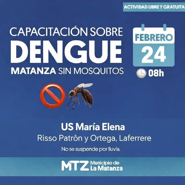 Campaña contra el dengue en Gregorio de Laferrere.