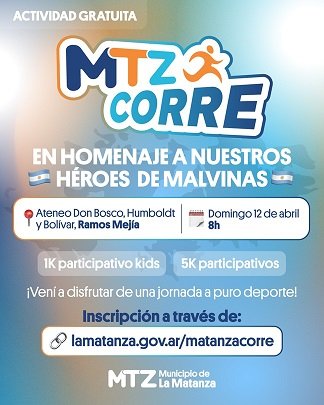 La Matanza corre por nuestros Héroes de Malvinas.