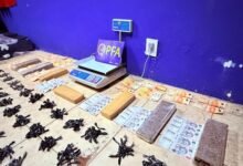 La PFA secuestró cinco kilogramos de marihuana.