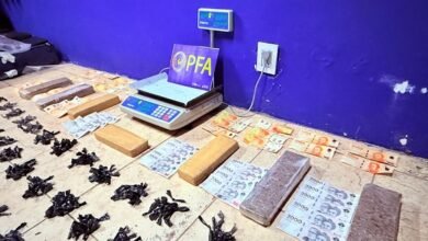 La PFA secuestró cinco kilogramos de marihuana.