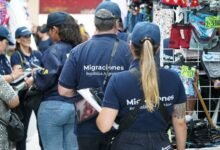 Controles migratorios en Once.