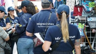 Controles migratorios en Once.