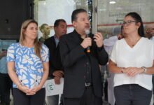 Menéndez inauguró nuevos servicios en el Hospital Eva Perón.