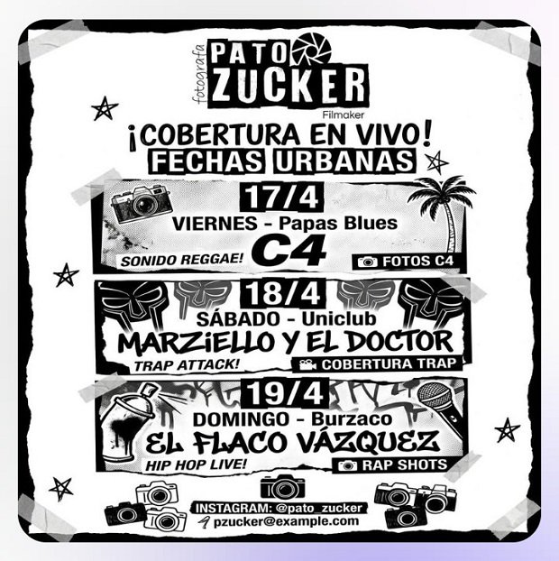 Música. Tres noches de música urbana.