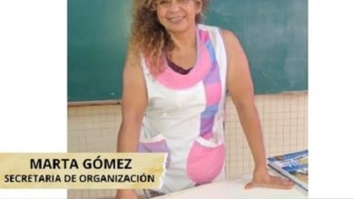 SUTEBA. Marta Gómez, integrante de la Agrupación Azul y Blanca