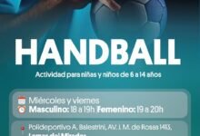 Handball infantil: Una nueva actividad gratuita.