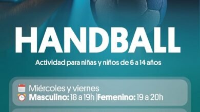 Handball infantil: Una nueva actividad gratuita.