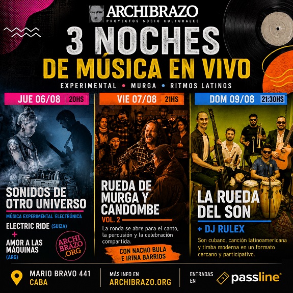 “Archibrazo” presenta una semana de experiencias sonoras".